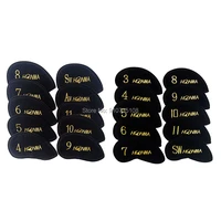 10pcsset honma iron club headcover set upscale flannelette single sided embroidery golf rods cover 3 4 11 aw sw free shipping