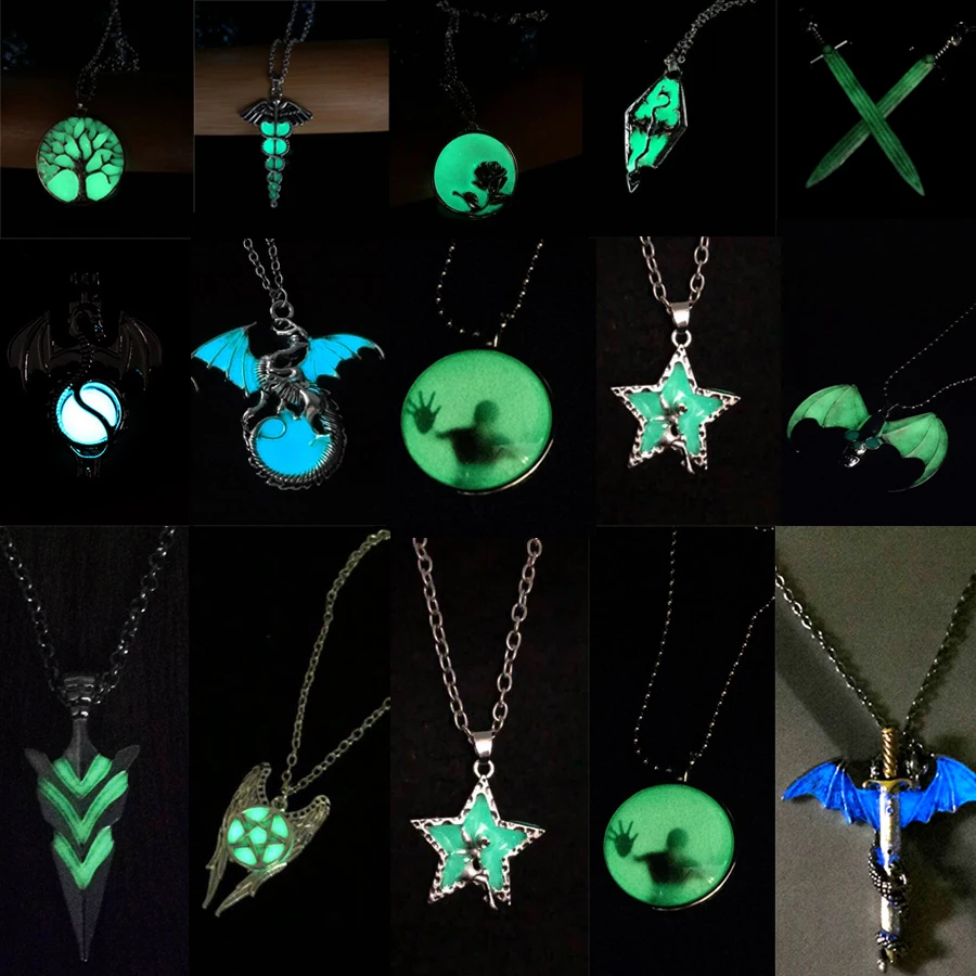 Люминесцентный светильник Подвеска в виде динозавра рыцарь Цепочки и ожерелья