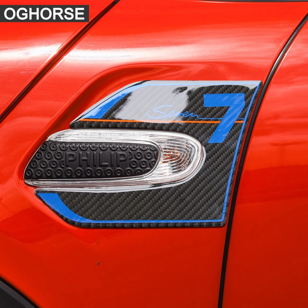 

2 шт., наклейки из углеродного волокна для BMW Mini Cooper F55 F56