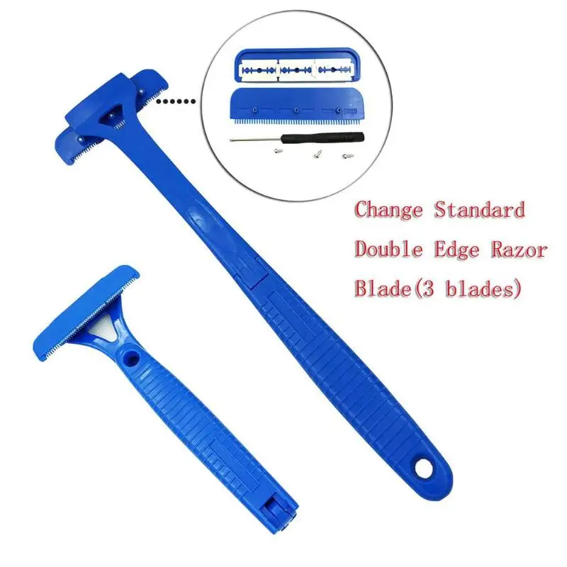 Длинная ручка Мужская Безопасная бритва для волос большое лезвие триммер
