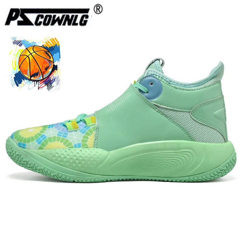 

Man's Basketball Sneakers Anti-slip Basketball Shoes High-top Couple Breathable Man Basketball Boots tenis masculino