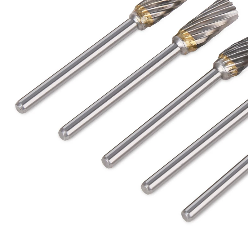 Free Shipping 10PCS/Set 3mm Round Shank 6mm Tungsten Carbide Rotary File Burr For Grinding Wood Iron Steel Milling Cutter | Инструменты