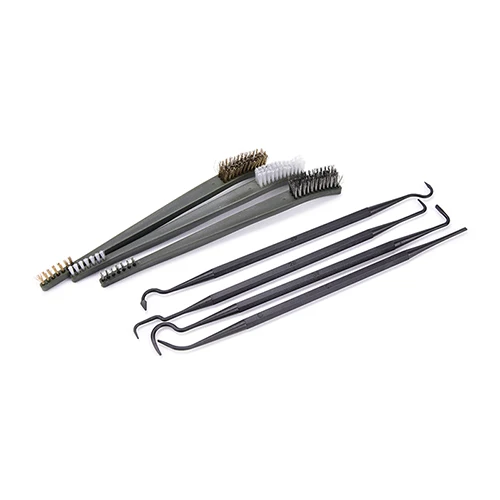 

Double-end 3pcs Steel Wire Brush & 4pcs Nylon Pick Set Universal Hunting Gun Cleaning Kit Tactical Rifle Gun Cleaning Tool