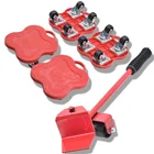 360 градусов Профессиональный транспорта подъемник ТЯЖЕЛЫЕ ПРОДУКТЫ двигатель мебели инструменты торт лоток 4 колесные роликовые универсальный ролик с 1 бар