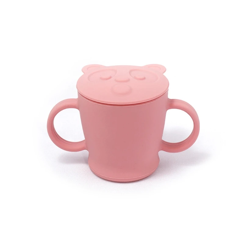 

2021 новая портативная чашка для кормления ребенка с двойной ручкой 140 мл, обучающая Питьевая Бутылка для малышей