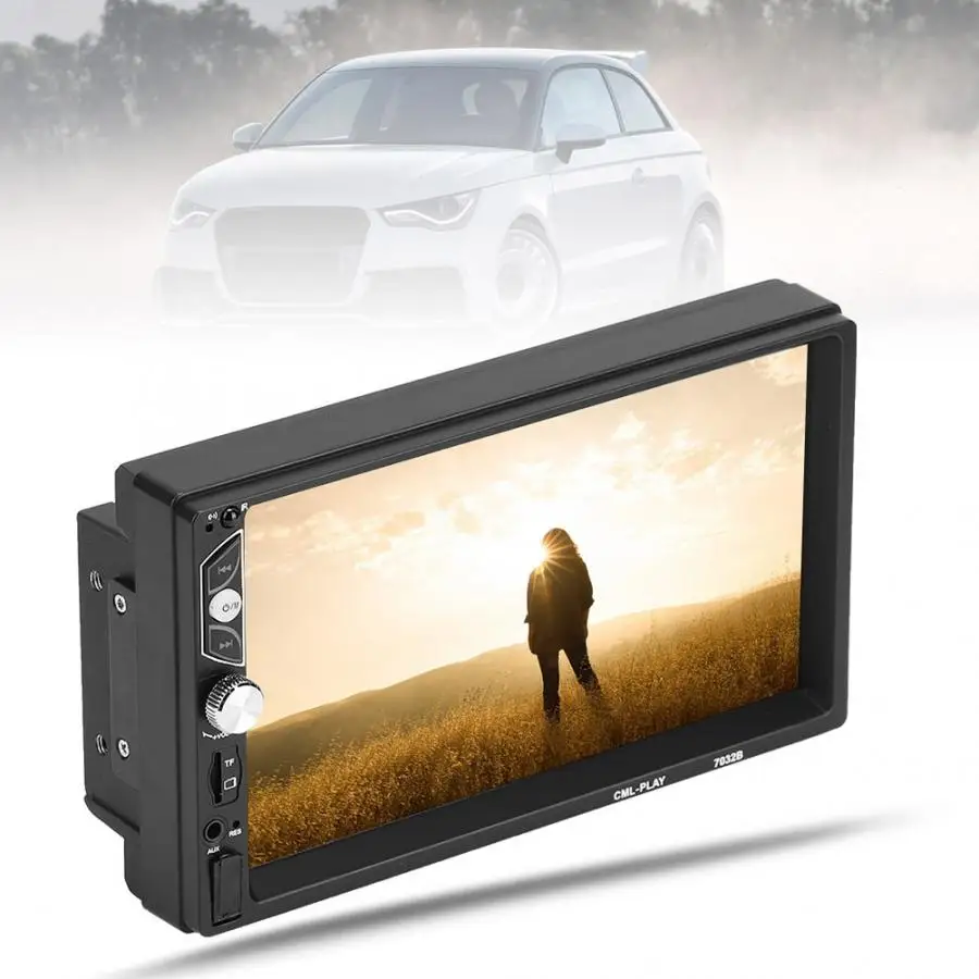 2Din автомобильный Bluetooth Hands-free Радио стерео музыка Hifi MP5 плеер oto teypleri 7 дюймов экран двойной araba aksesuar