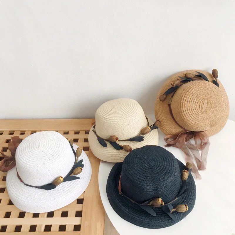 

Children's fashion foldable sunscreen sun hat personality wild fisherman hat straw hat unisex
