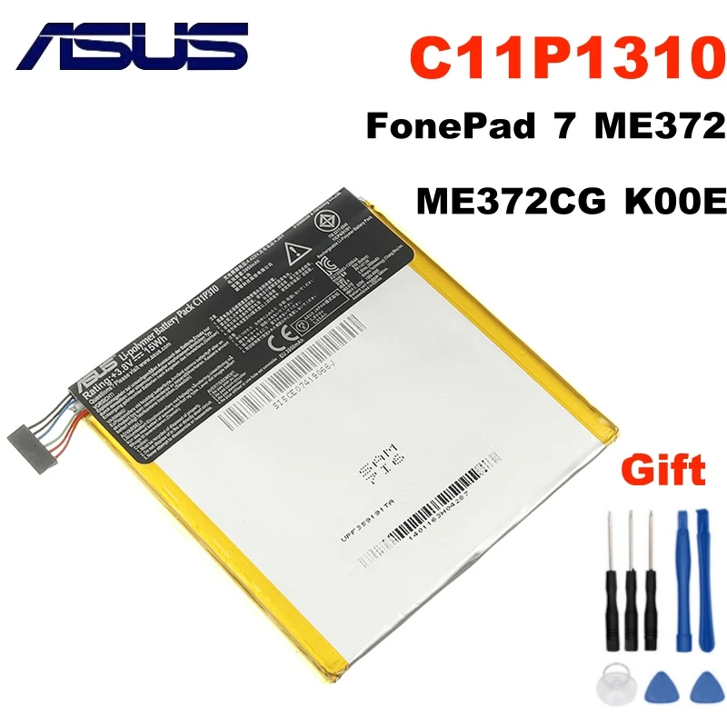 ASUS FonePad 7 ME372CL ME372CG K00E K00Y C11P1310 Оригинальный аккумулятор для ноутбука Сменные
