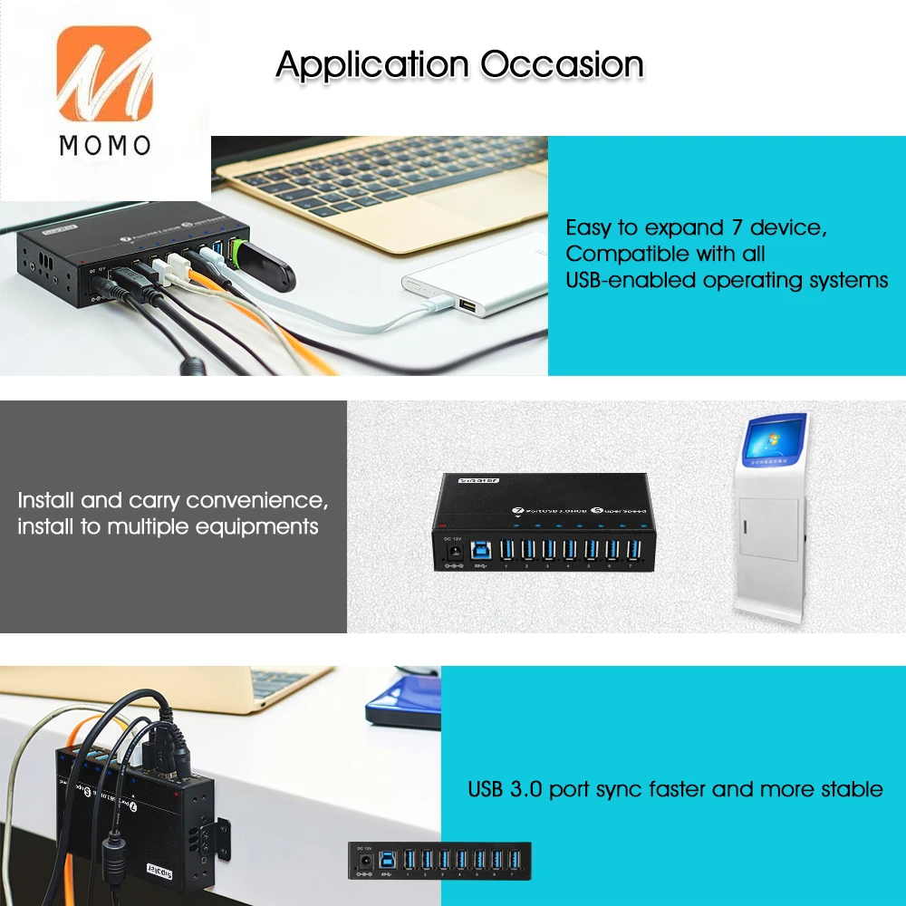 Sipolar Ultra high Speed 7 port usb 3.0 hub multi por charger splitter for Mobile phone Tablet computer accessory | Компьютеры и офис