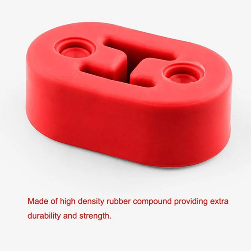 4pcs 7.3*4.7*2.1cm 2-Holes Rubber Mount Bracket Hangers Universal for Car Auto Muffler Exhaust Tail Pipe | Автомобили и мотоциклы