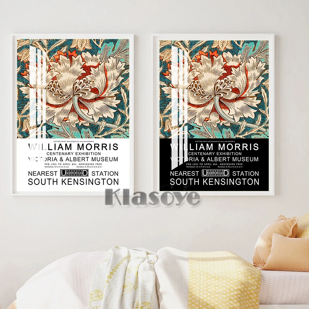 

William Morris Exhibition Prints Art Retro Poster Gallery Wall Picture Modern Minimalist Living Room Home Decor Canvas Painting