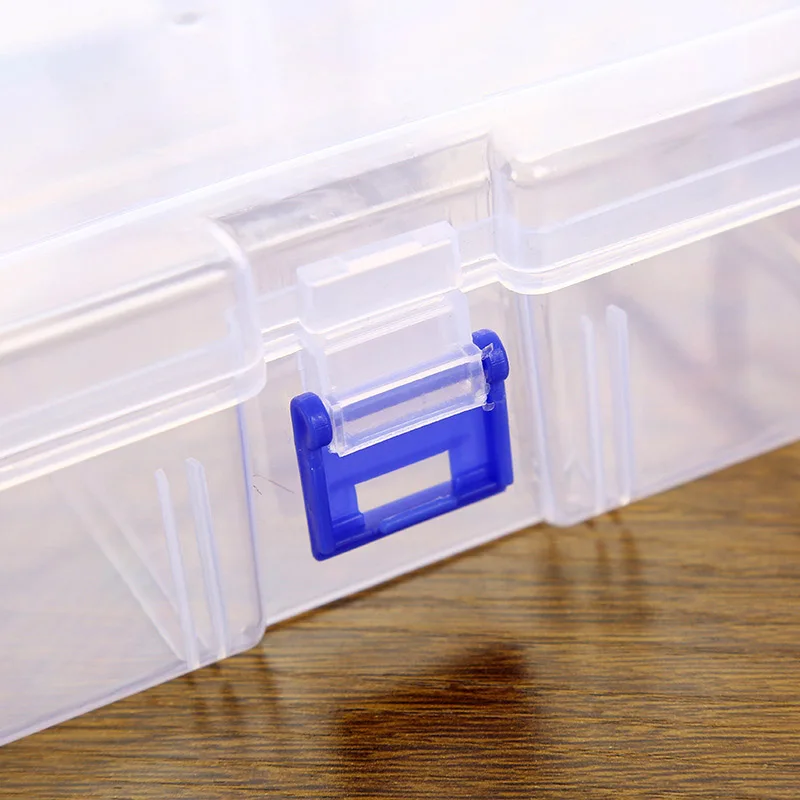 Large-Capacity Transparent Plastic Cosmetics Storage Box Holder Case Display Organizer Container Small Accessory | Дом и сад