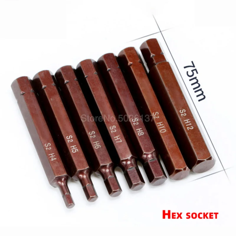 1PC 10MM Hex Shank Screwdriver Magnetic Torx Security Bits With Hole For Electric Drill Hand Tool Spline Bit Set Hexagon Socket |