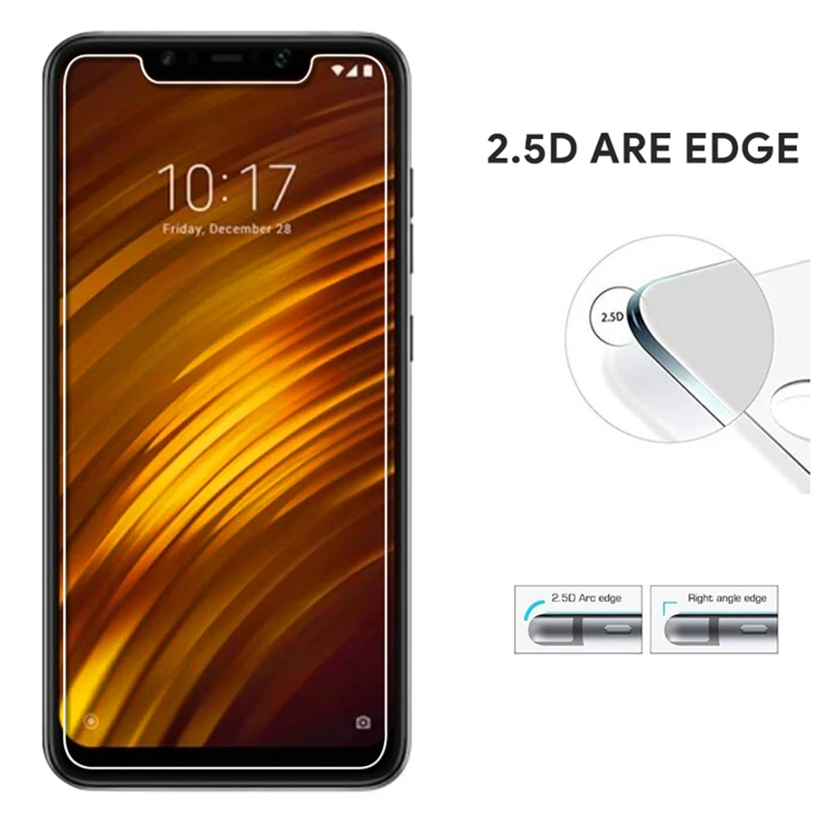 Закаленное стекло для Xiaomi PocoPhone F1 Защитная пленка экрана Redmi 7A 6A 5A 4X S2 Note 5 защитное