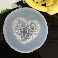 1pcs Love Flowers Liquid Silicone Mold DIY Resin Jewelry Pendant Necklace Mold Phone Case Patch Accessories Mold