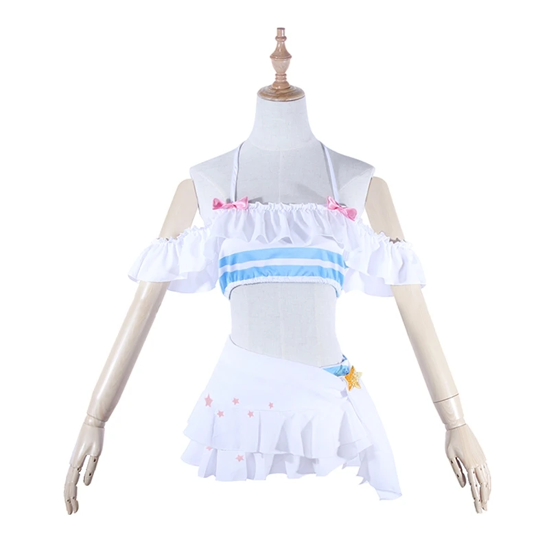 Fate Astolfo Cosplay Costume Game Apocrypha Swimsuit FGO Women Set Halter Neck Swimwear Suit |