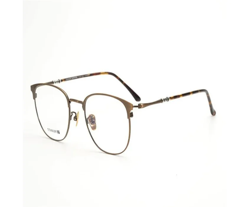 

Ultralight Retro Unisex Full Rim Pure Titanium Prescription Lens Eyewear Brand Design Anti-reflective Goggle Reading Glasses
