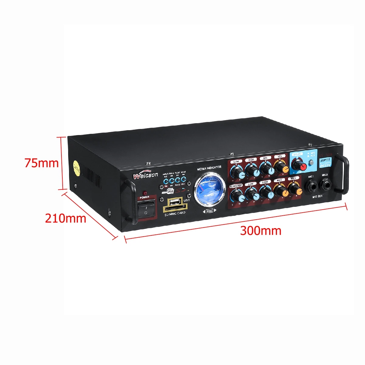 220 В 5CH bluetooth HiFi av-ресивер для аудио объемный усилитель FM Караоке кинотеатр домашний кинотеатр усилители