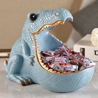 Современная полимерная большая коробка для хранения фигурок бегемотов, украшения для дома, гостиной, стола, фигурок Животных, поделки, офисные настольные украшения