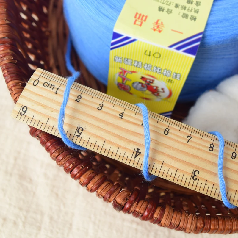 100% Cotton Knitting Yarn Crochet Needlework High quality Wool For Hand Baby Sweater 220g | Дом и сад
