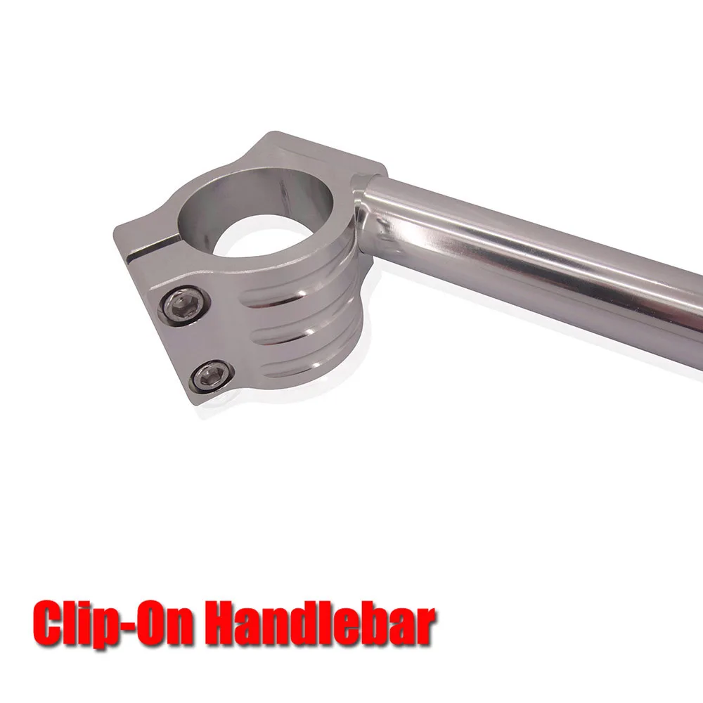 

Motorcycle Clip-On Handlebar CNC 7/8" Clip-On Handlebars Motorcycle for 31mm 32mm-52mm 53mm 54mm Handlebar with Fork Tube