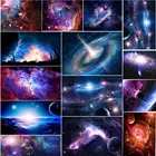 5D алмазная вышивка сделай сам, алмазная живопись, космическая звезда, Алмазная мозаика, вышивка крестиком, полная круглая картина, украшение для дома