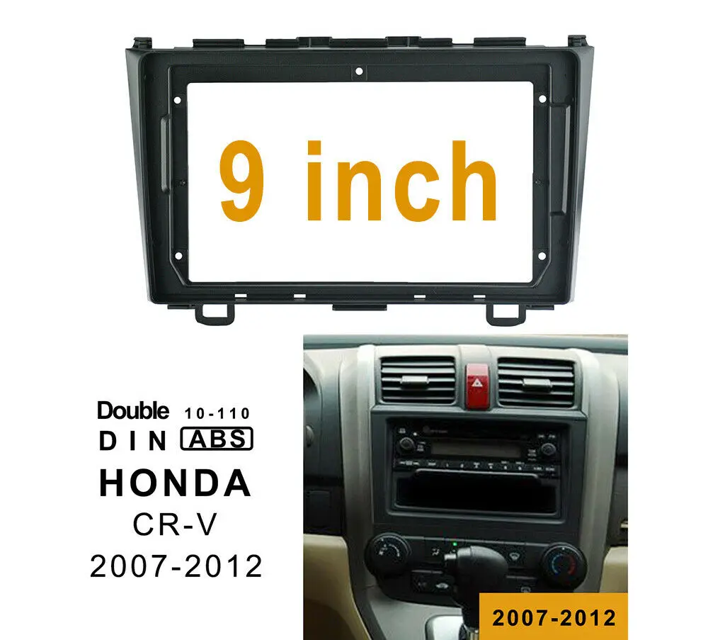 

9" Car radio Fascia Frame Install Panel Trim Kit for Honda CR-V CRV 2006+