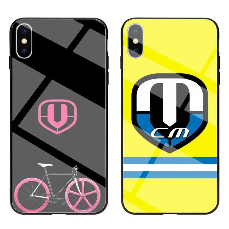 

USAKPGRT Luxury bicycle mondraker Phone Case Tempered Glass For iPhone 11 Pro XR XS MAX 8 X 7 6S 6 Plus SE 2020 case