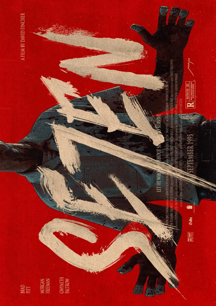 Купите три и получите один бесплатный предупреждающий фильм Se7en лидер продаж