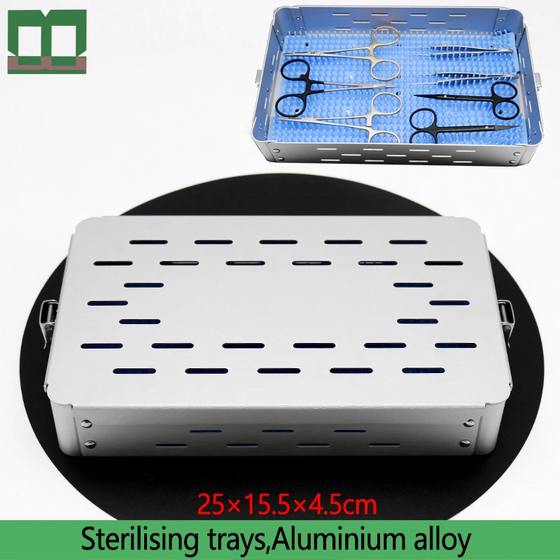 Sterilising trays aluminium alloy single-deck surgical operating instrument medical sterilization box Ophthalmology