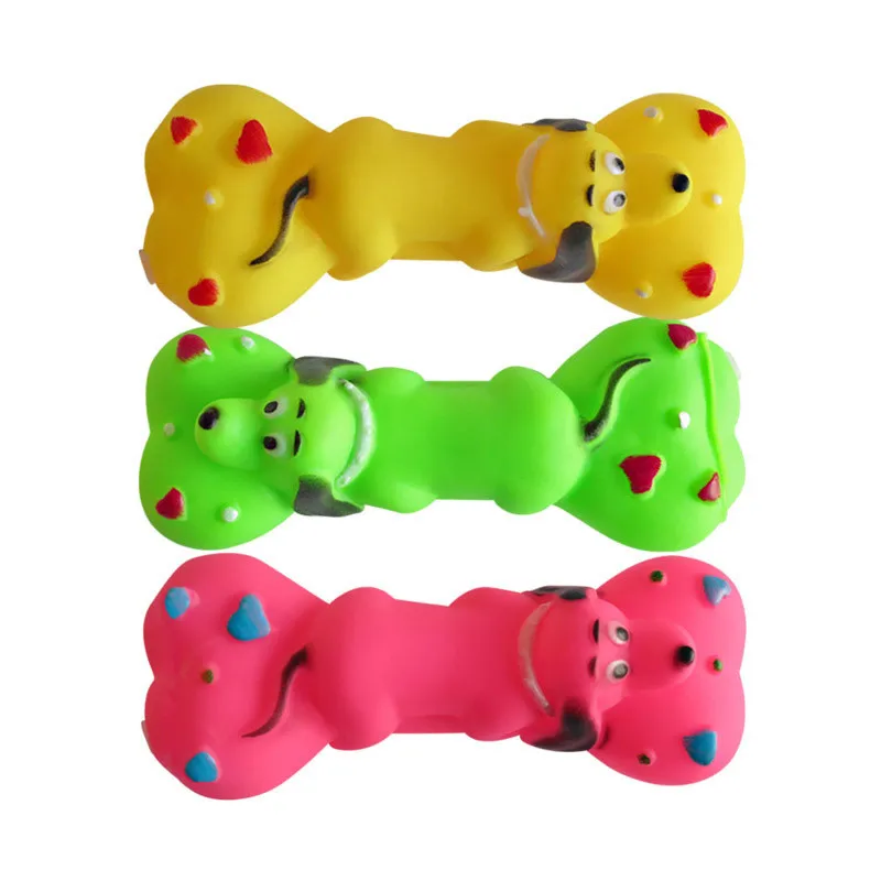 

Molar Bite Dumbbell Cleaning Chew Toys Pet Dog Shape Squeaky Interactive Playing Puppy Training Funny Chewing Sounds Toys