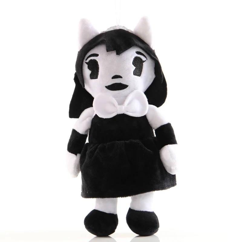 27cm Bendy Girl 30 см Бенди пелуче мультфильм Плюшевый волк Борис Ангел девочки Алиса куклы игра фигурка аниме Подушка чернила мягкие игрушки Детский подарок - Цвет: 27cm Bendy Girl
