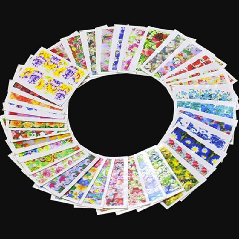 50 листов водные наклейки Временные татуировки DIY ногтей Советы Маникюр случайный