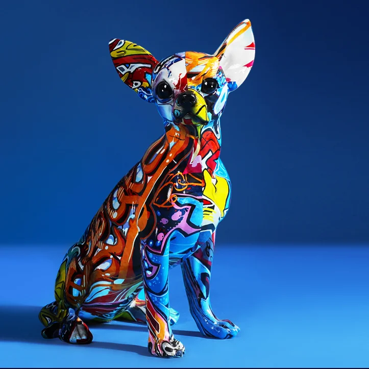 

Simple Modern Creative Color Animal Statue Furnishings Office Living Room Home Entrance Wine Cabinet Decorations Resin Crafts