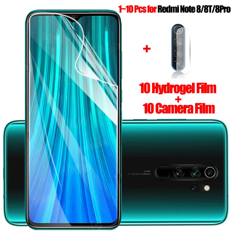 1 10 шт. Redmi Note 8 2021 Гидрогелевая пленка для Xiaomi 9 Pro мягкое стекло Note8 T защита экрана