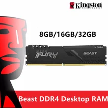 Kingston HyperX Beast FURY Desktop Memory RAM DDR4  8GB 16GB 2400MHz 2666MHz 3000MHz 3200MHz  3600MHz  DIMM