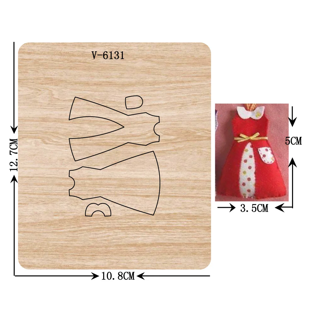 

New skirt wooden dies cutting dies for scrapbooking Multiple sizes V-6131
