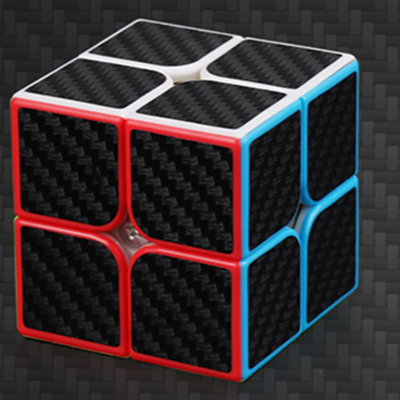 Дизайн Рубикс Куб Гладкий углеродное волокно стикер Rubix крутые детские игрушки волшебные игрушки для детей/малышей