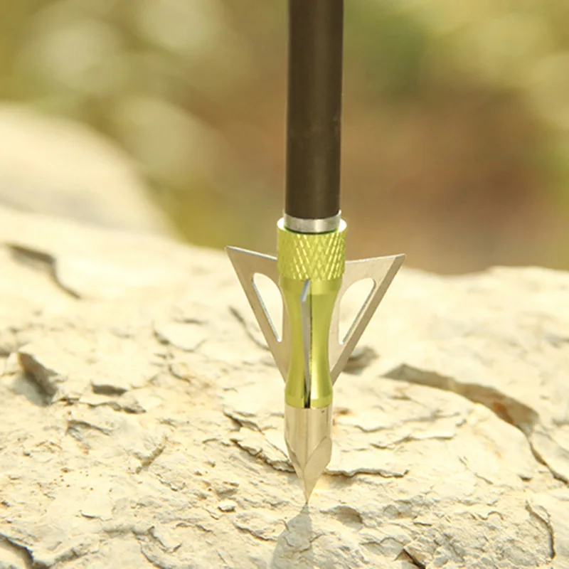 

Stainless Steel 6/12/24PCS 100 Grains Arrowhead Archery Point Hunting Shooting Beast Bow and Arrow Accessories