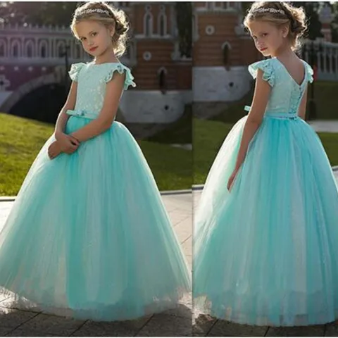 Винтажное платье принцессы с кружевом, лучшее платье для девочек с цветами, индивидуальный пошив, на шнуровке, на спине, пышные платья для милых девочек