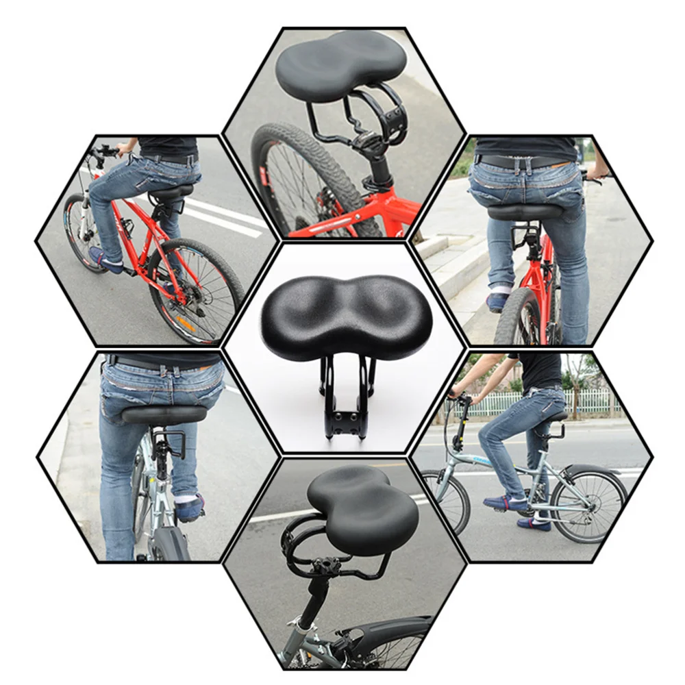 

Bike Saddle No-nose Comfortable Absorbing Seat Cushion Cover for Cycling