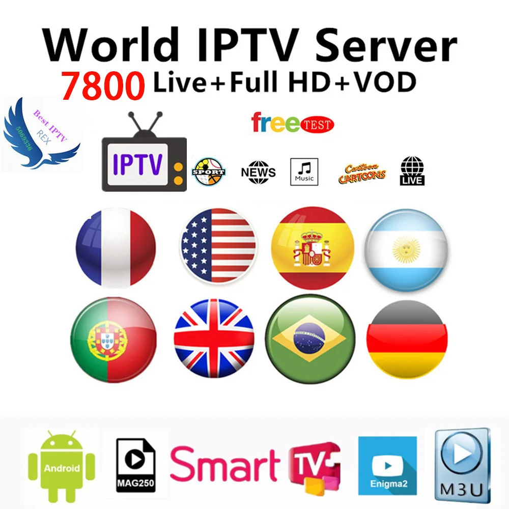 IP tv M3u подписка Ip tv Италия Великобритания немецкий французский испанский для V8 NOVA V9 Super GTC G1 Android коробка Enigma2 Smart tv PC Linux