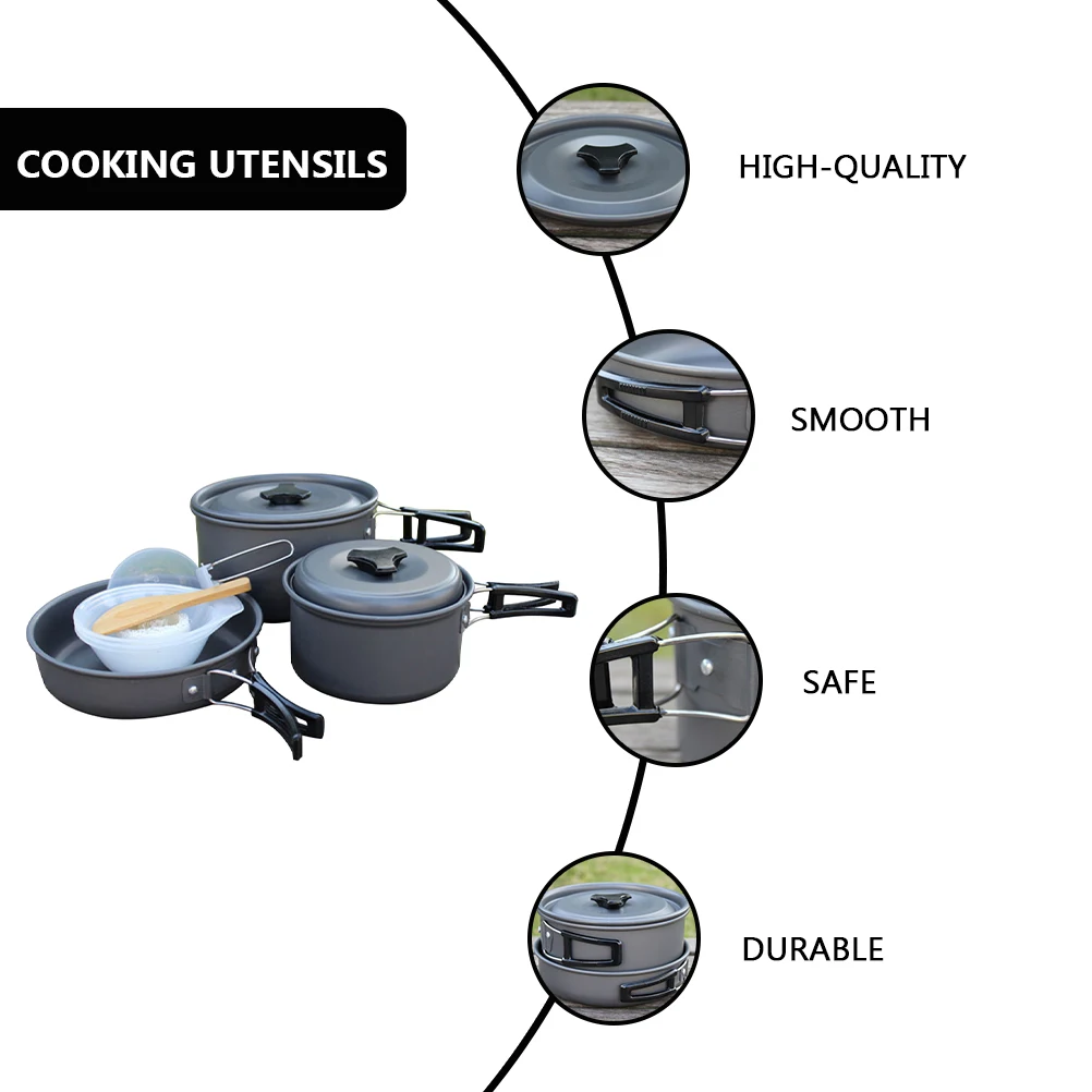 1 комплект походная посуда беспорядок набор портативная складная Уличное