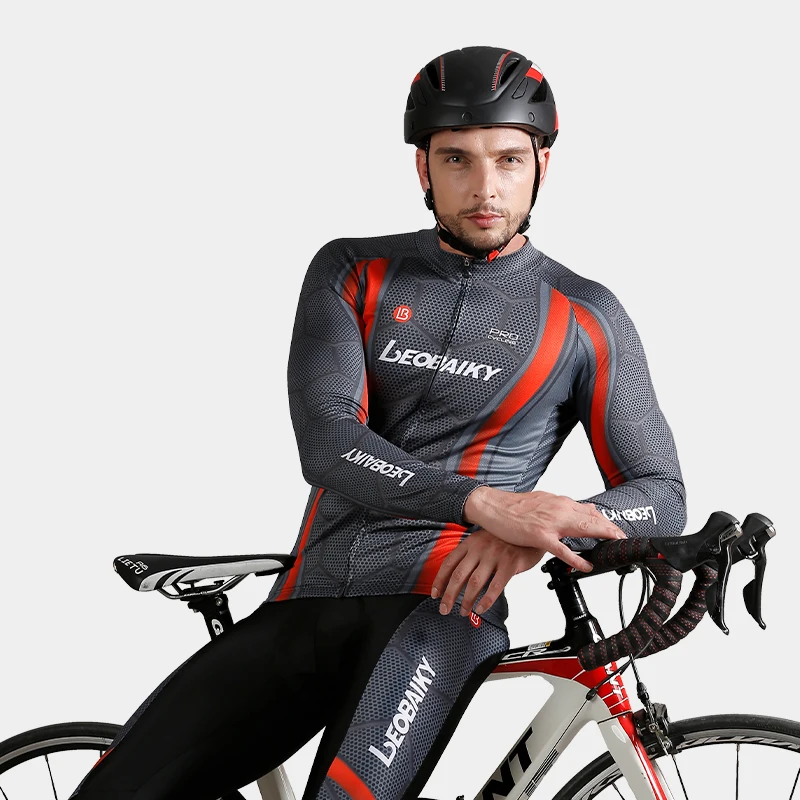 Новейший зимний теплый флисовый комплект из Джерси для езды на велосипеде