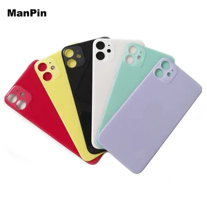 5pcslot back glass for iphone 11 lcd screen battery door cover housings with big hole easy replace mobile phone repair parts free global shipping