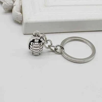 new charm silver plated 3d military bullet keychain pendant fashion personality jewelry