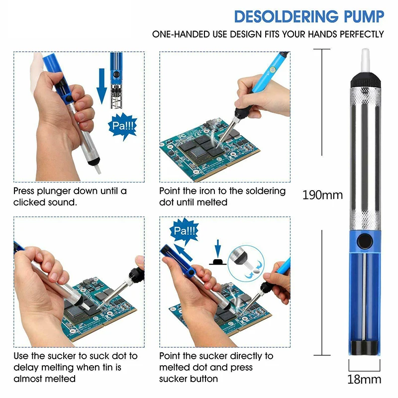 

Soldering Iron Kit Electrical Welding Tool Solder Station 60W 110V for Repairing TB