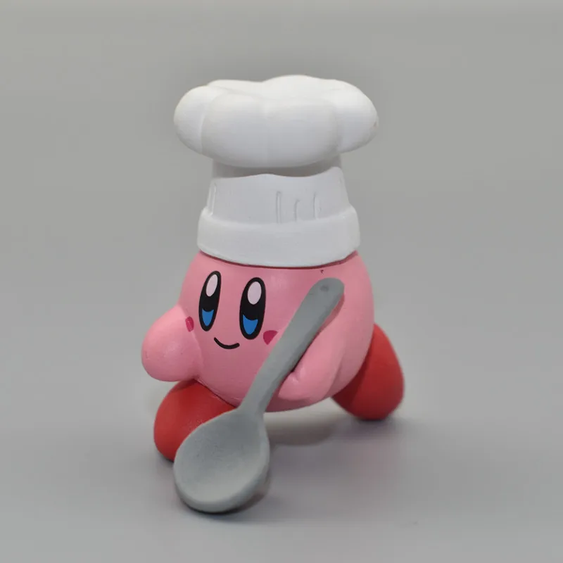 Кавайная звезда шеф-повар Кирби с ложкой яблоко милые фигурки куклы декоративные