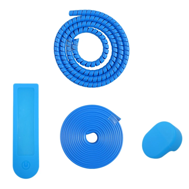 

New Electric Scooter Protective Set( Protection Screw + Anti-Collision Strip + Rear Silicone Sleeve + Dashboard Cover)for Mijia
