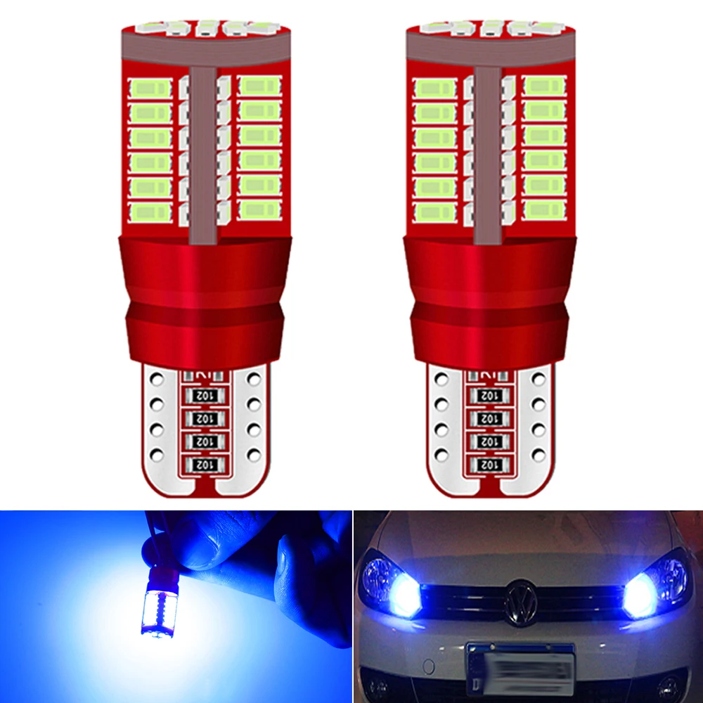 Светодиодные лампы T10 W5W 2 шт. Canbus без ошибок 57SMD для Автомобильный габаритный